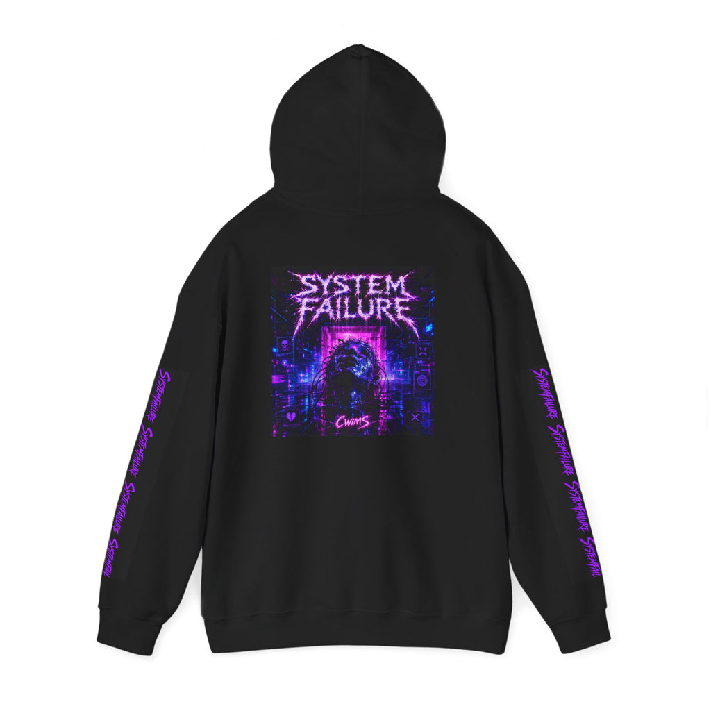 CWIMS 'System Failure' Hoodie – Cyberpunk Vaporwave Pullover