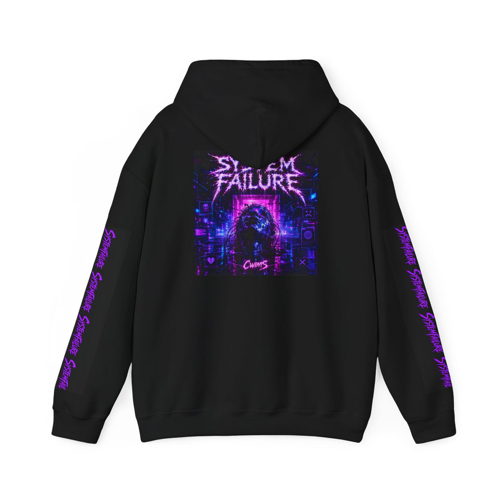 CWIMS 'System Failure' Hoodie – Cyberpunk Vaporwave Pullover