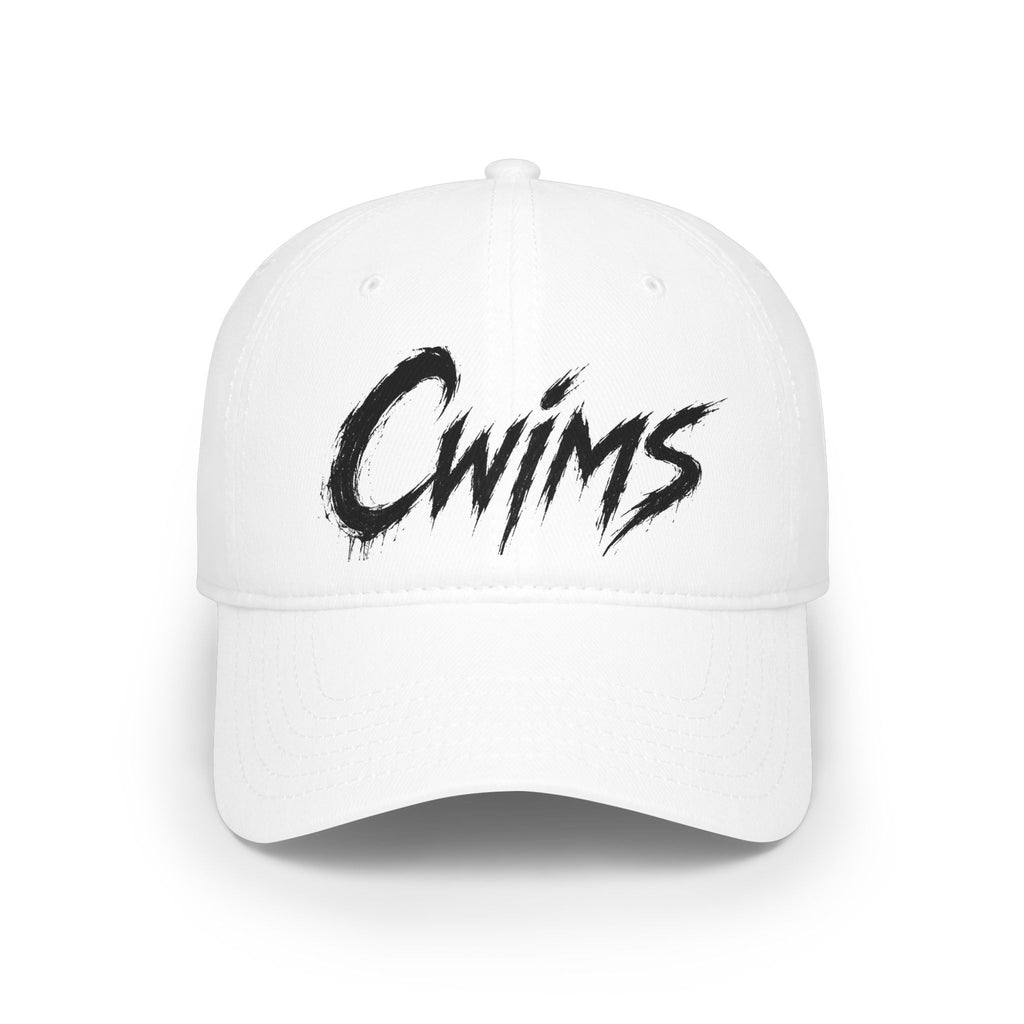 Copy of Cwims Script Logo Baseball Cap — Edgy Streetwear Low-Profile Hat